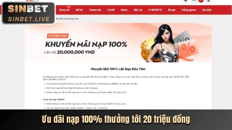 Chương trình hoàn trả thể thao hàng tuần cho người chơi 68GB